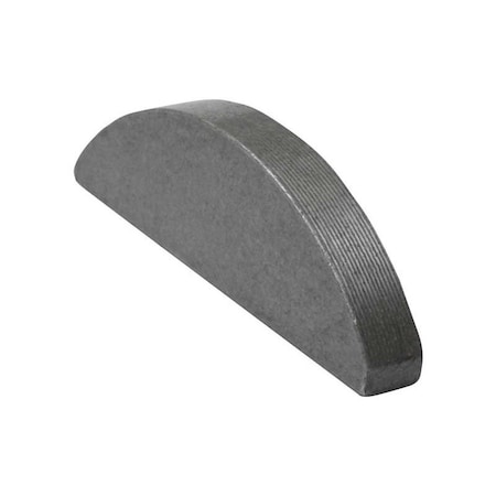 Huyett Woodruff Key, 5/16 x 2-3/4 in Key Size, 1022 SAE Number, 3/4 in H, Carbon Steel Plain WKC-00S